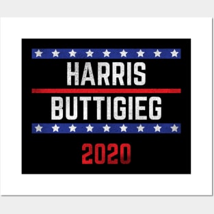 Kamala Harris and Pete Buttigieg on the one ticket? Dare to dream. Presidential race 2020 Distressed text Posters and Art